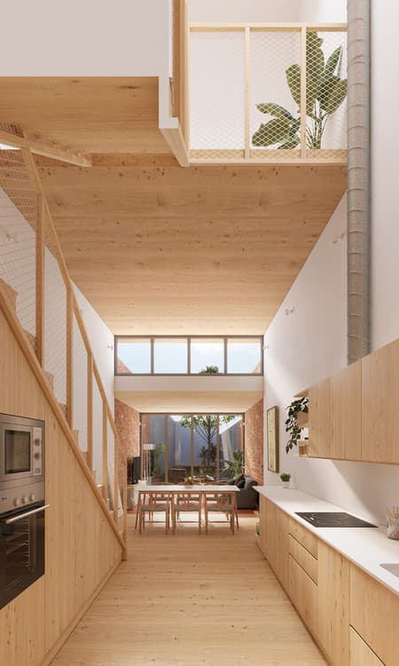 115ARI Single-Family Home Between Party Walls in Sabadell
