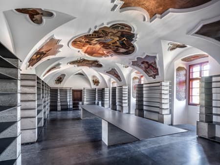 Library in the Monastery in Želiv