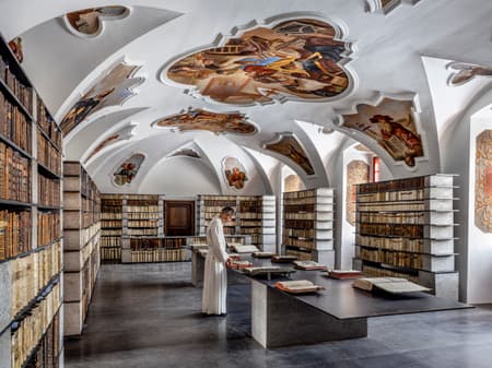 Library in the Monastery in Želiv