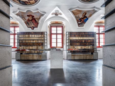 Library in the Monastery in Želiv