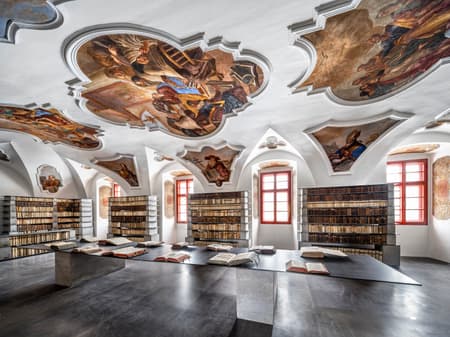 Library in the Monastery in Želiv
