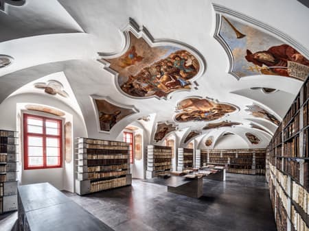 Library in the Monastery in Želiv