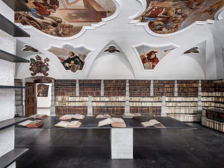 Library in the Monastery in Želiv