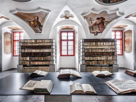 Library in the Monastery in Želiv