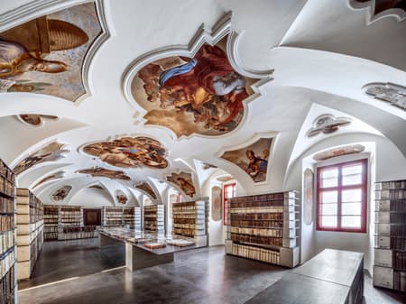 Library in the Monastery in Želiv