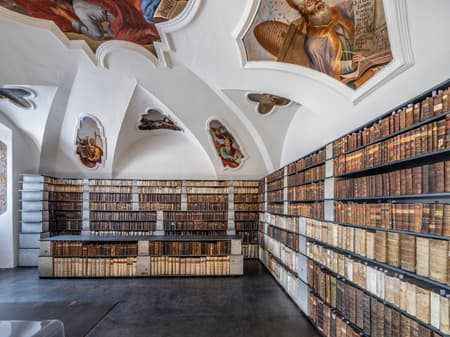 Library in the Monastery in Želiv