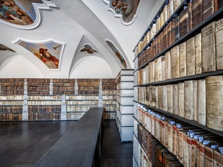 Library in the Monastery in Želiv