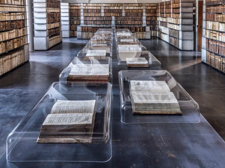 Library in the Monastery in Želiv