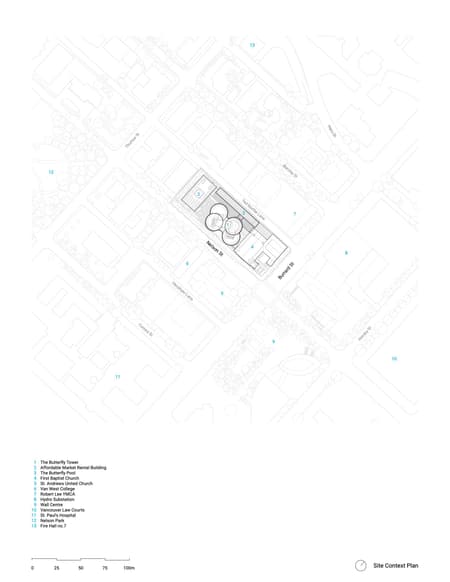 The Butterfly and First Baptist Church Complex