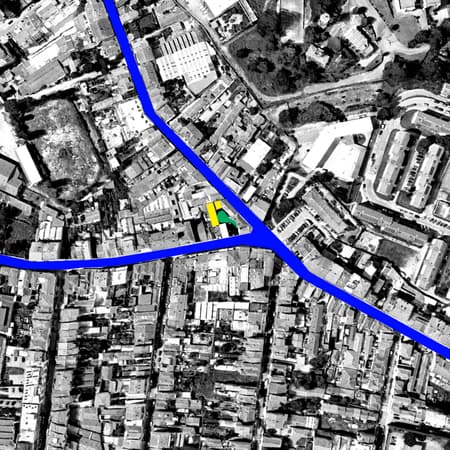 Housing with Pink Chimneys