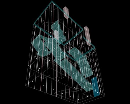 Housing with Pink Chimneys