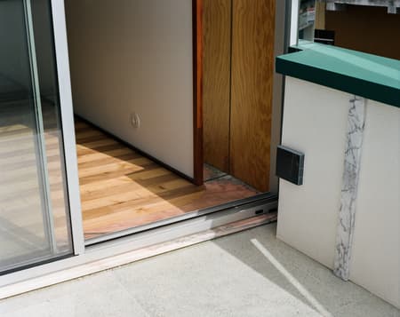 Housing with Pink Chimneys