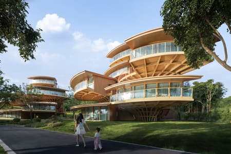 Tree house Design of Nanxi Happy Pastoral Wild Hotel 