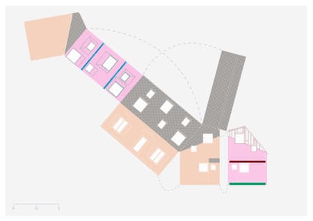 Elevation of a Family House in Bagnolet