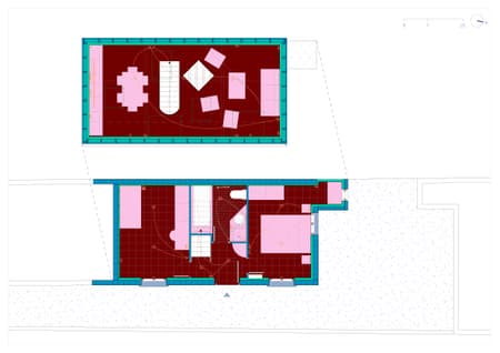 Elevation of a Family House in Bagnolet