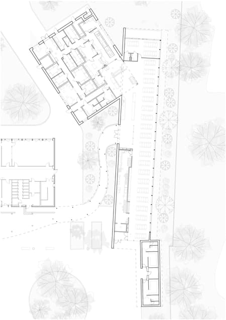 Middle School Cafeteria in Gonesse